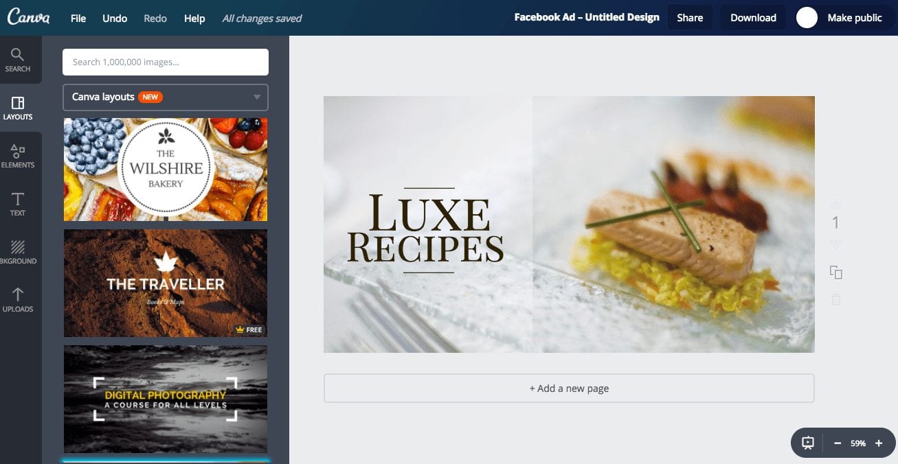 Templates are designed specifically for use in news feed Facebook ads