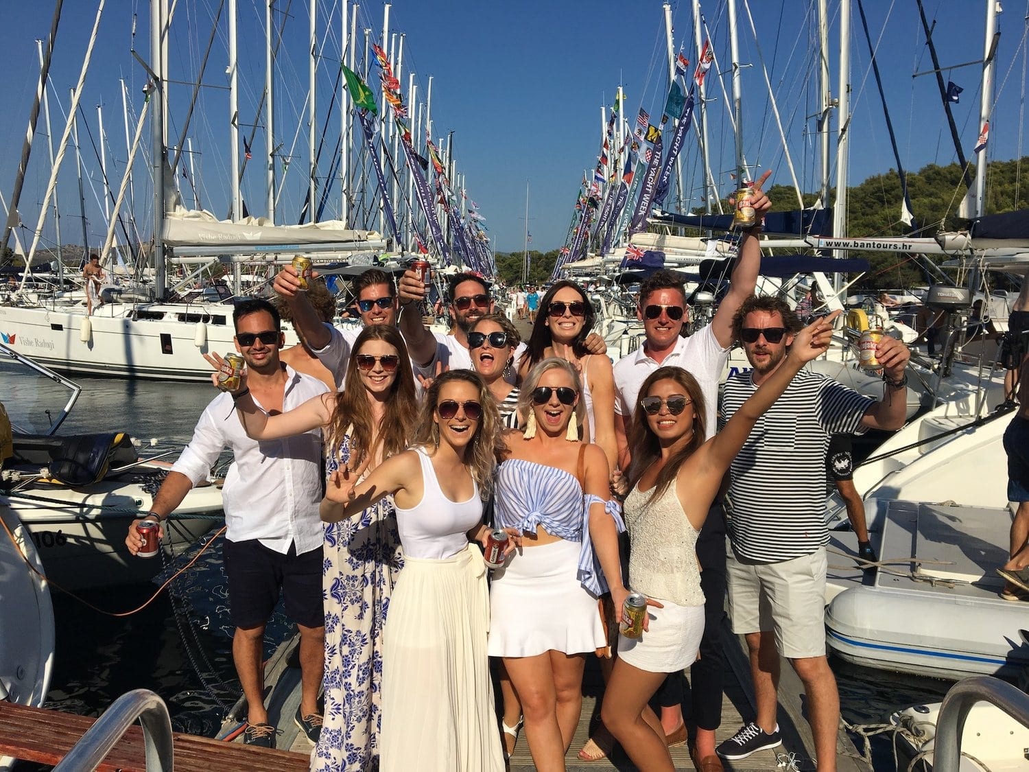Visited the Croatia and sailed around for a week on Yacht Week with 11 absolute legends
