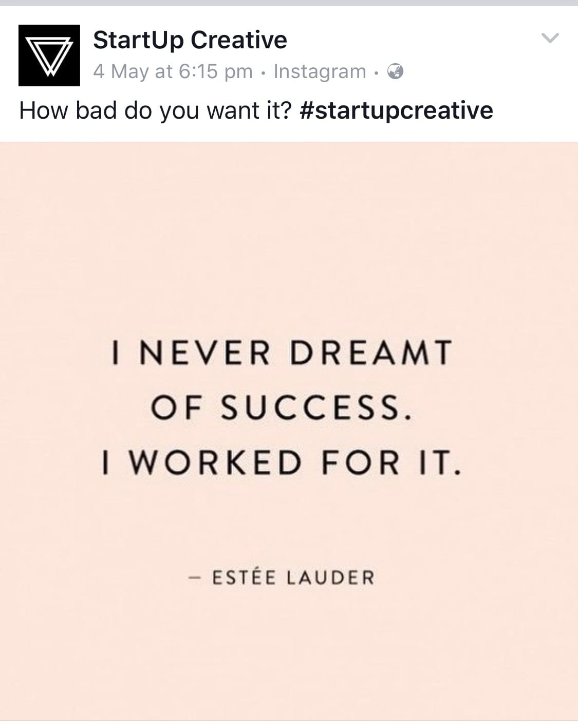  Post by Startup Creative - a business coaching business 